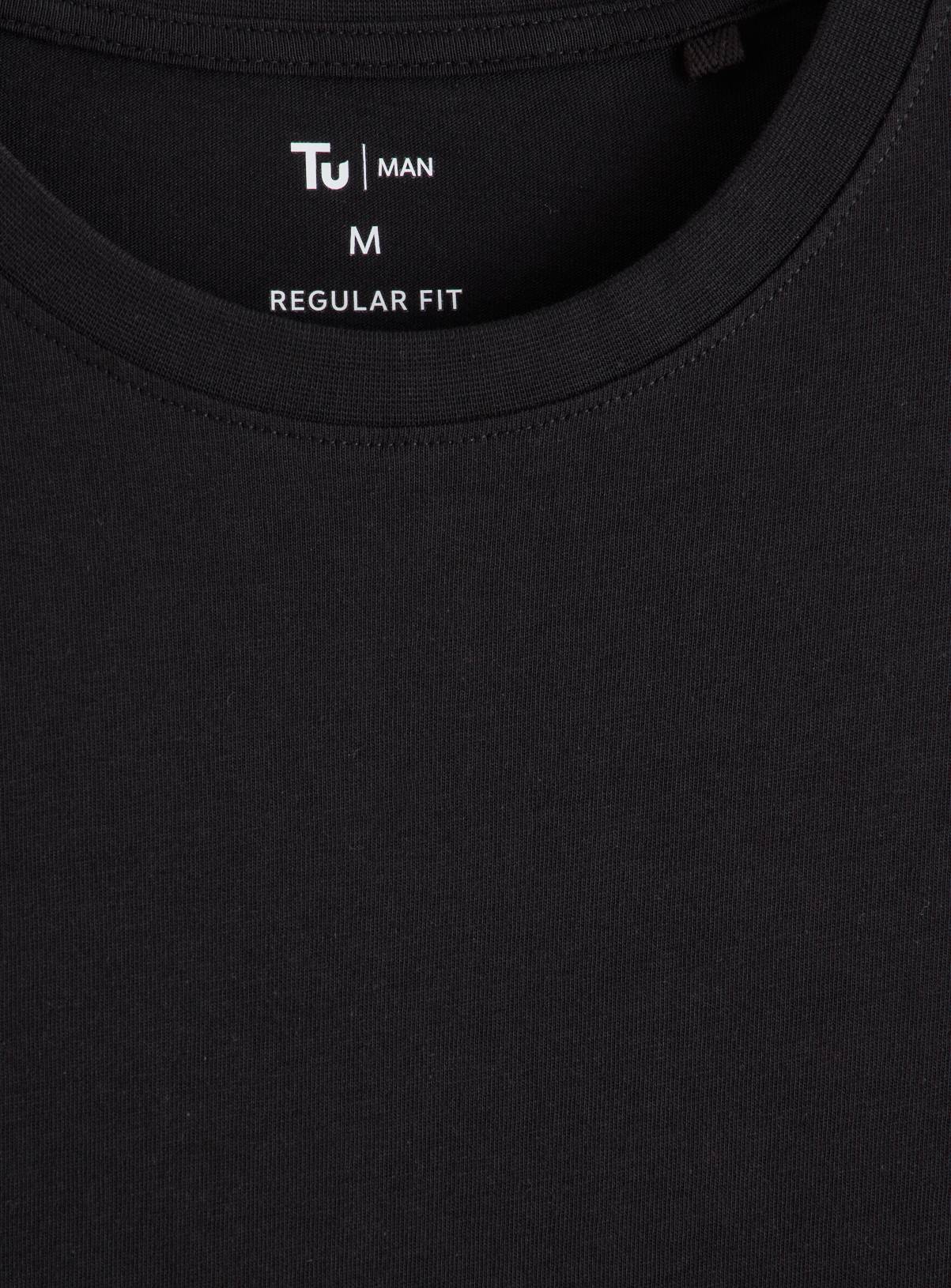 Plain Regular Fit T-Shirts 3 Pack XXXL - Image 4
